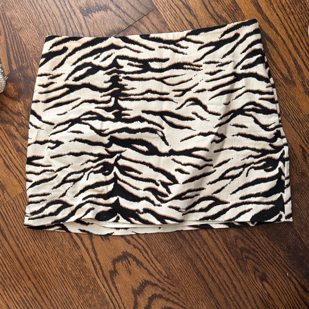 HM Zebra Print Mini Skirt